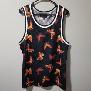 No Boundaries Black Butterfly Tank Top M (38-40)